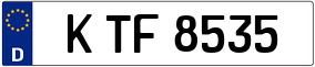 Trailer License Plate